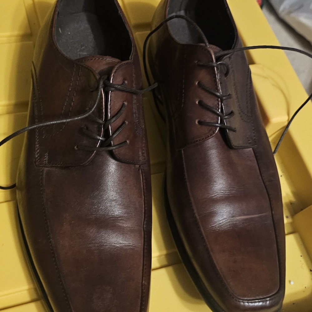 Aldo Dark Brown Leather Oxfords
